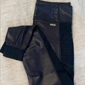 Sleek Black Faux Leather Leggings